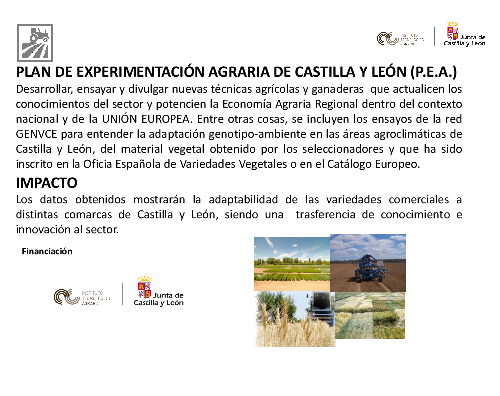 Plan de Experimentación Agraria de Castilla y León (P.E.A.)